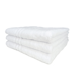 Badehåndklæde Hvid 70x140cm 500 gr / m2 - Treb Bed & Bath
