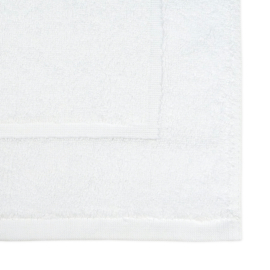 Bademåtte Hvid Fladkant 50x76cm 600 gr / m2 - Treb Bed & Bath