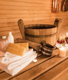 Sauna klud Hvid 100x150cm 500 gr / m2 - Treb Bed & Bath