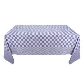 Tischdecke Blau-Weiß Kariert 140x240cm 100% Baumwolle - Treb WS