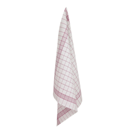 Chiffon de Nettoyage Pour Verre Blanc et Rouge 70x70cm - Moitié Lin / Coton