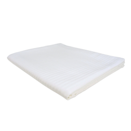 Dekbedovertrek Wit Microstripe 215x235cm 5 mm banen - Treb Bed & Bath