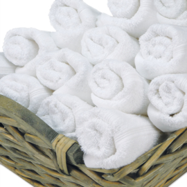 Asciugamani Per Ospiti Bianco 30x50cm 100% Cotone - Treb ADH