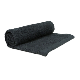 Gæstehåndklæder Sort 30x30cm 100% Bomuld - Treb SH