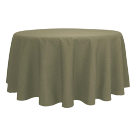 Tablecloth Round Olive 132cm Ø - Treb SP