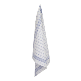 Polishing Cloth White and Blue Striping 70x70cm 50/50 Linen / Cotton - Treb Towels