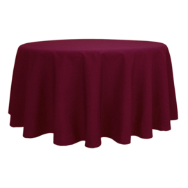 Tablecloth Round Maroon 132cm Ø - Treb SP