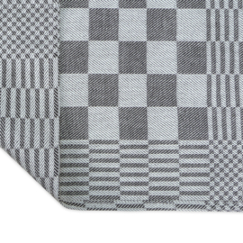 Guardanapos de mesa xadrez preto e branco 40x40cm 100% algodão - Treb WS
