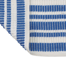 Pano de limpeza, 33x35cm, Listrado Azul / Branco, Treb Towels