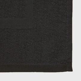Tappetino da bagno nero 50x75 cm 100% cotone 500 g/m² - Treb TT