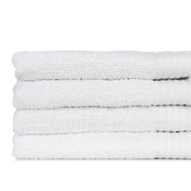 Badehåndklæde, Hvid, 50x100 cm, 100% bomuld, Treb SH