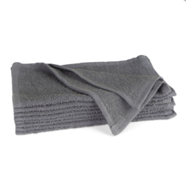 Asciugamani Per Ospiti Grigio Scuro 30x30cm 100% Cotone - Treb SH