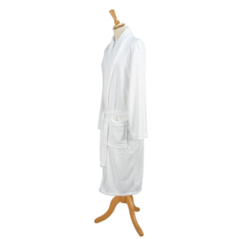 Bathrobe Fleece White Size M/XL - Treb BR