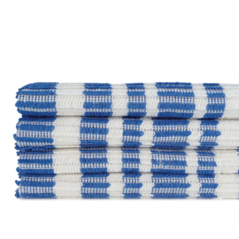 Rengöringshandduk, 33x35 cm, blå / vit randig, Treb Towels