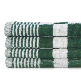 Handtuch Grün und Weiß Kariert 52x55cm - Treb Towels