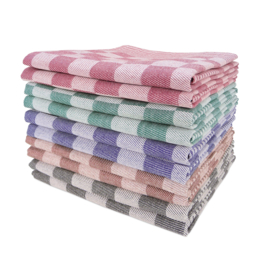 Ręczniki kuchenne, czerwono-biała kratka, 65x65 cm, 100% bawełna, Treb WS