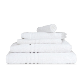 Gæstehåndklæde Hvid Borderless 30x30cm 450 gr / m2 - Treb Bed & Bath