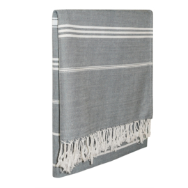 Hammam Towel Black 90x165cm - Treb WS