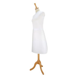 Apron White 80x60cm Polycotton - Treb ELS