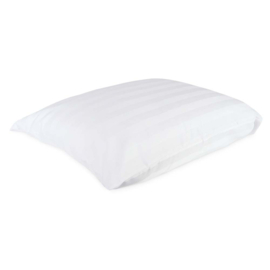 Pillowcase White 65x90 + 20cm Woven Satin Stripes PC 50-50 - Treb PH