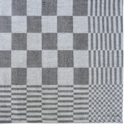 Serwetki materiałowe, czarno-biała kratka, 40x40 cm, 100% bawełna, Treb WS