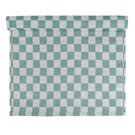 Caminho de mesa xadrez verde e branco 50x140cm 100% algodão - Treb WS