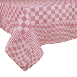 Tablecloth Red and White Checkered 140x140cm 100% Cotton - Treb WS