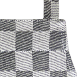 Fartuch, czarno-biała w kratkę, 70x95 cm, 100% bawełna, Treb WS