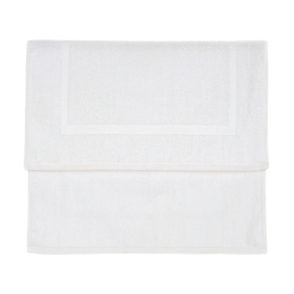 Badematte Weiß 50x75cm 600gr / m2 100% Baumwolle - Treb SH