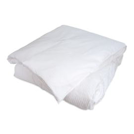 Bettbezug Weiß 215x235cm Micro-Streifen 5 mm - Treb Bett und Bad