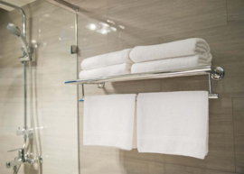 Badehåndklæde Hvidt 50x90cm 100% Bomuld - Treb STAN