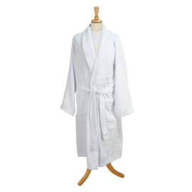 Bathrobe GOTS Cotton Raglan Sleeve White Size M/XL _Treb BR