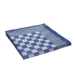 Ręczniki kuchenne, ściereczki kuchenne, niebiesko-biała kratka, 65x65 cm, 100% bawełna, Treb AD