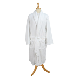 Bathrobe Fleece White Size M/XL - Treb BR