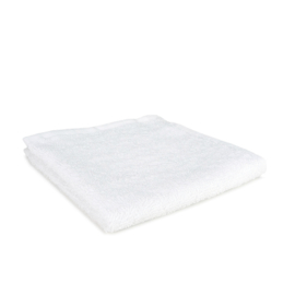 Toalha de hóspedes branca sem borda 30x30cm 450 gr / m cama e banheira - Treb Bed & Bath