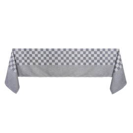 Tablecloth Black and White Checkered 140x240cm 100% Cotton - Treb WS