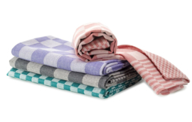 Geschirrtücher Grün und Weiß Kariert 65x65cm 100% Baumwolle - Treb WS