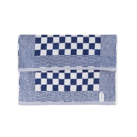 Håndklæde Blå Og Hvid Blok 52x55cm Bomuld - Treb Towels