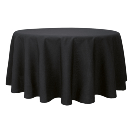 Tablecloth Round Black 230cm Ø - Treb SP