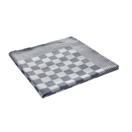 Toalhas de chá, xadrez preto e branco, 65x65cm, 100% algodão, Treb WS