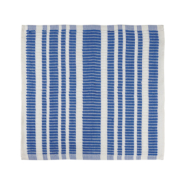 Terry Cloth 33x35cm Blue / White striped - Treb Towels