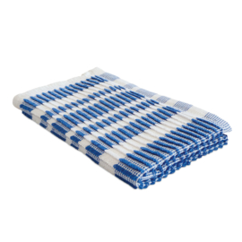 Rengjøringshåndkle, 33x35 cm, blå / hvit stripete, treb håndklær