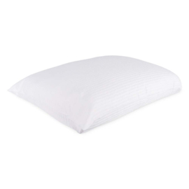 Kissenbezüge Weiß 53x86cm Micro-Streifen 5 mm - Treb Bett und Bad