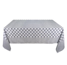 Nappe Carreaux Noir et Blanc 140x140cm 100% Coton - Treb WS