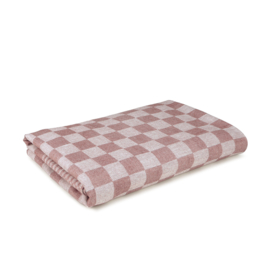 Tablecloth Beige and White Checkered 140x200cm 100% Cotton - Treb WS