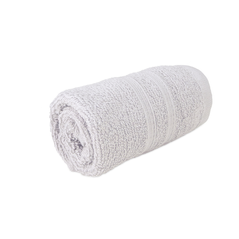 Gæstehåndklæder, grå, 30x50cm, 100% bomuld, Treb ADH
