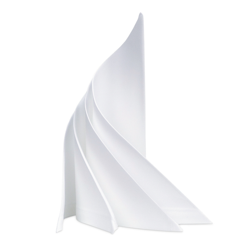 Guardanapos de tecido, branco, 53x53cm, algodão, RSU