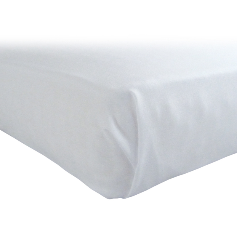 Bed Sheet, White, 240x320cm, Cotton Rich 70-30, Treb PH