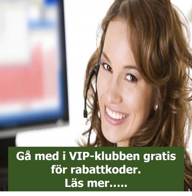 Bli medlem i Treb VIP Club gratis och få rabattkoder.... (läs mer)