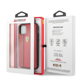 iPhone 11 - HARDCASE - Stripe on track - Red